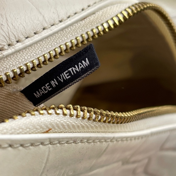 NEW Staud Frida Bag clear & cream PVC leather with dust bag - Picture 6 of 11